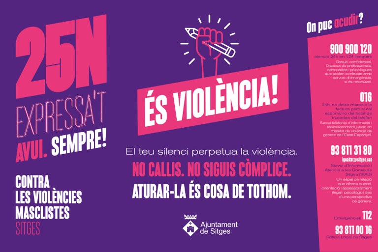 L’Ajuntament inicia una campanya per combatre les violències masclistes