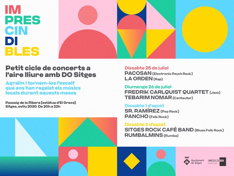 La regidoria de Cultura organitza ‘Imprescindibles’, un cicle de concerts a l’aire lliure amb artistes de Sitges